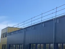 Grundplatte auf dem Flachdach